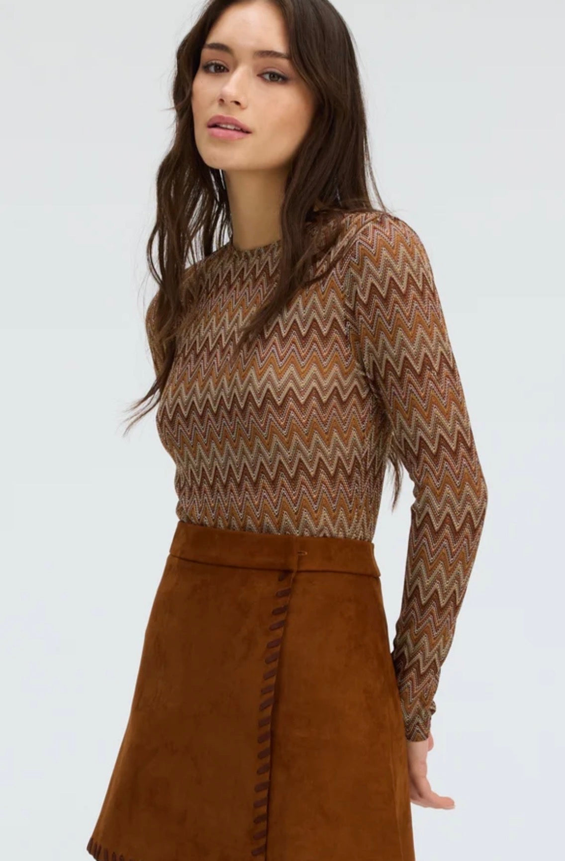 Chestnut Multi Noelle Top