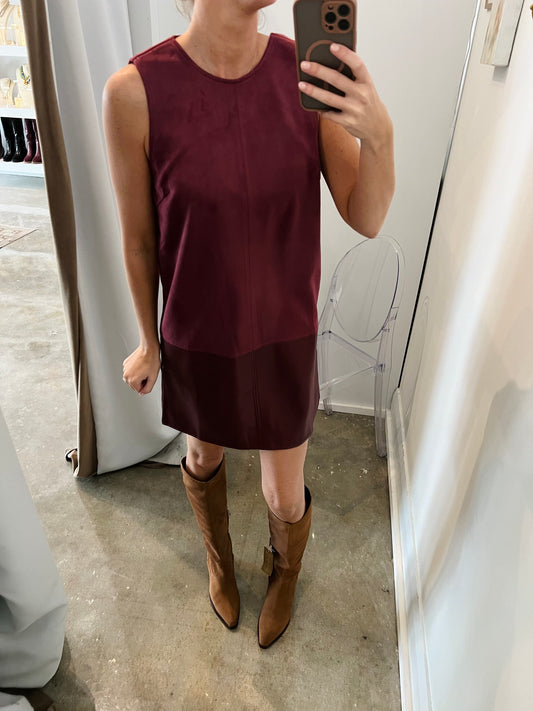 Sleeveless Mixed Media Dress