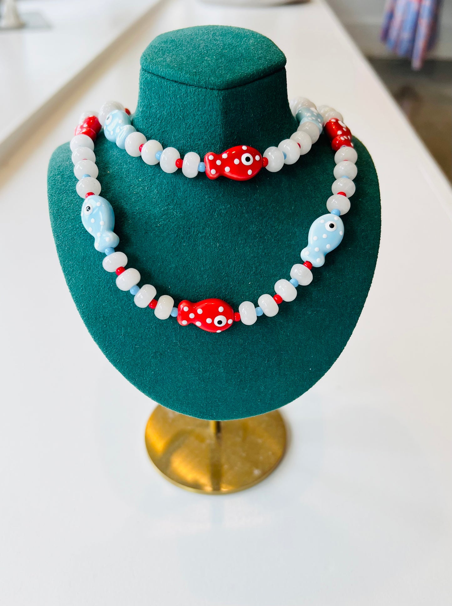 Rosie Dot Fish Necklace