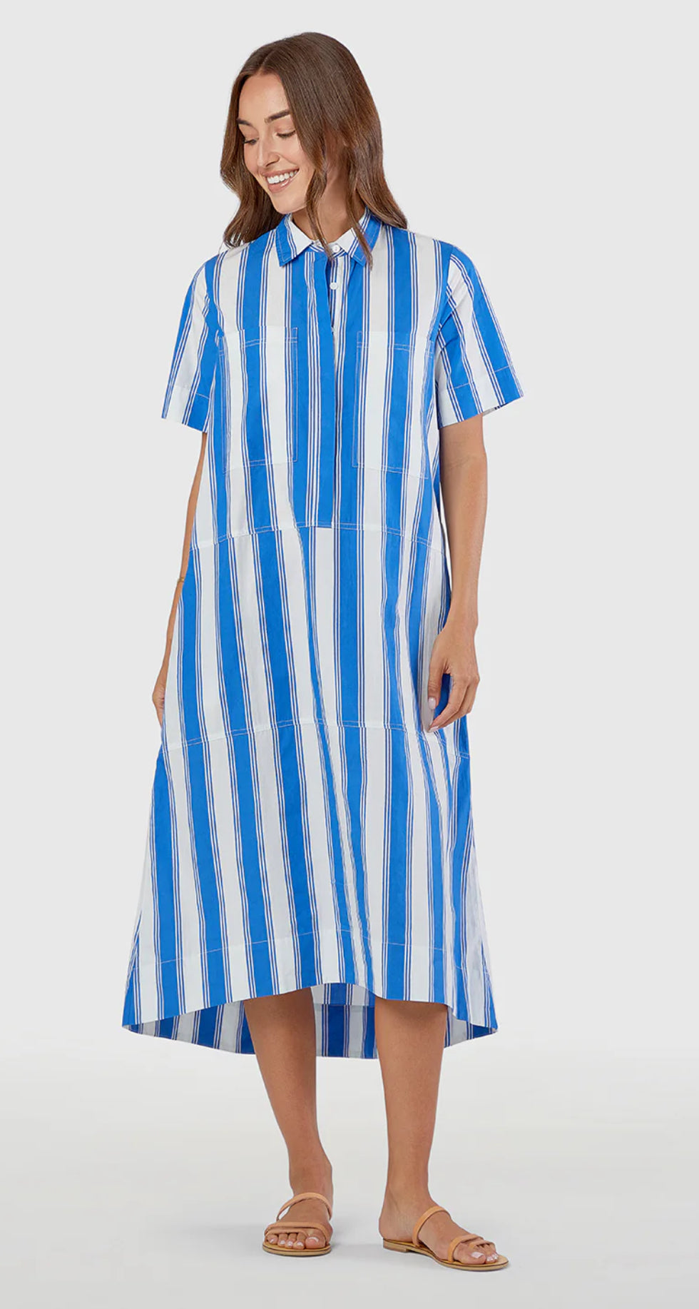 City Dress in French Stripe