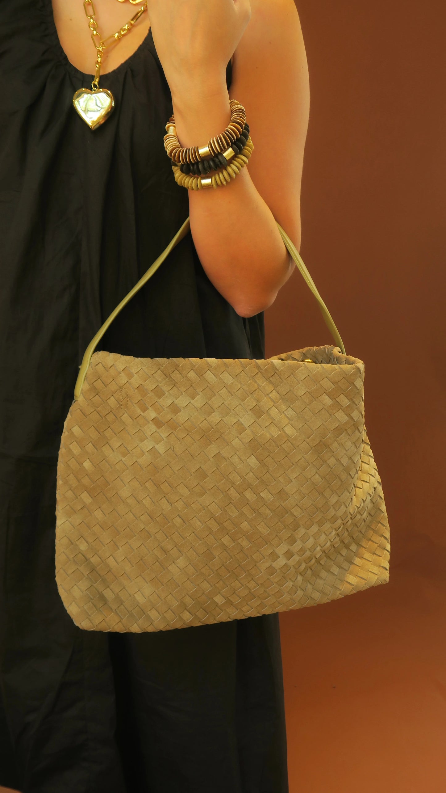Woven Marin Bag Taupe