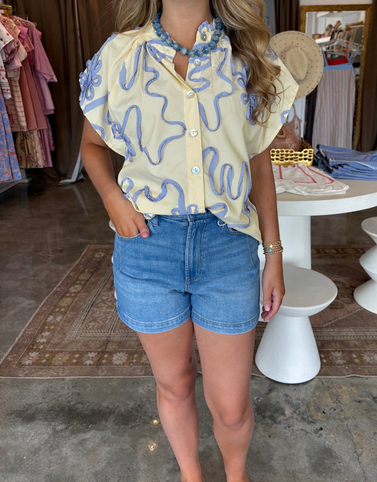 Ribbon Flower Top