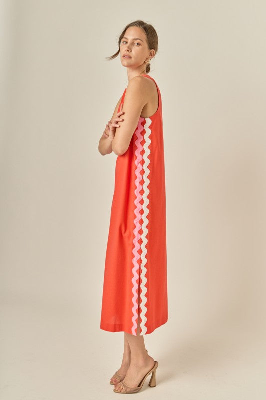 Ric Rac Midi Dress