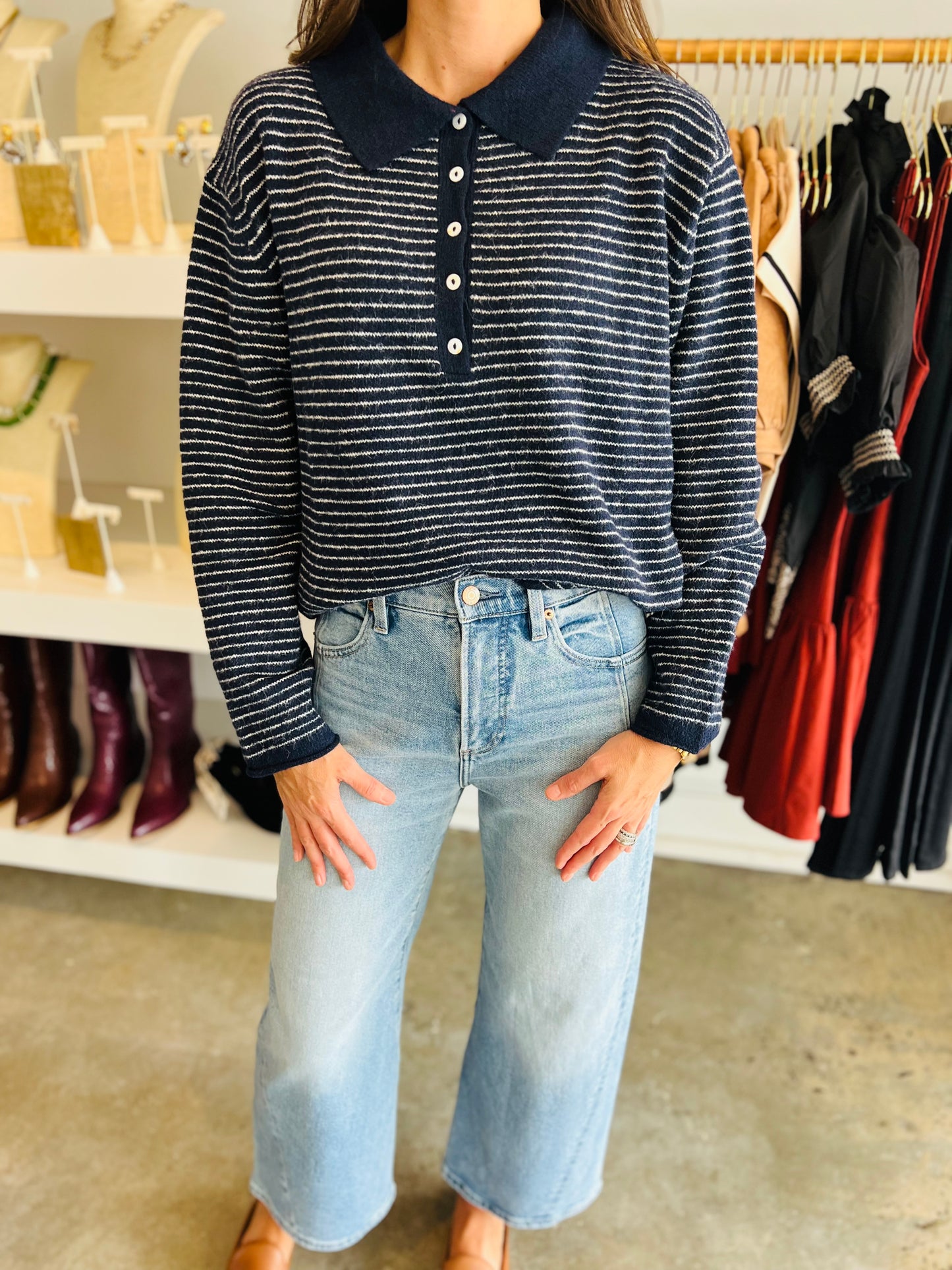 Alyssa Navy Cardi