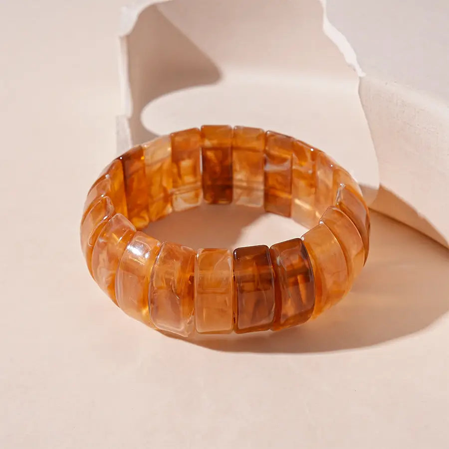 Coffee Vintage Acrylic Bracelet