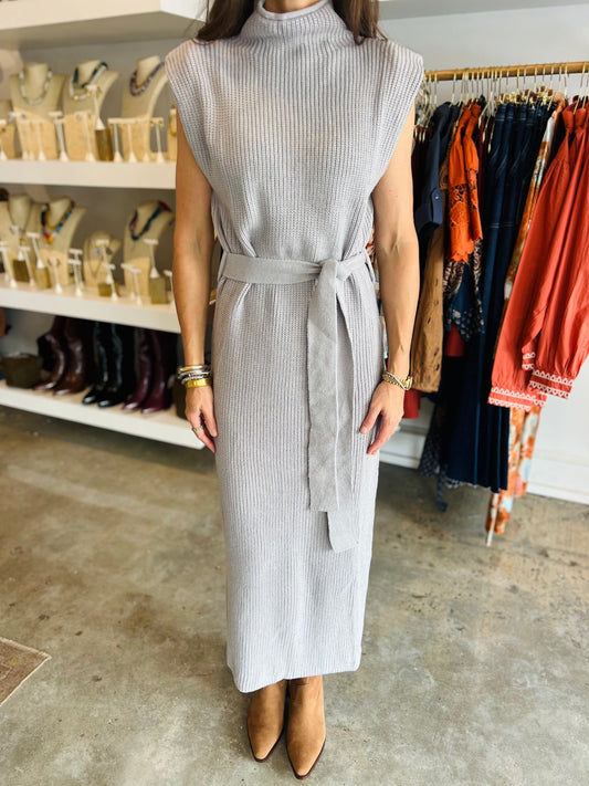 GREY SWEATER DRESS