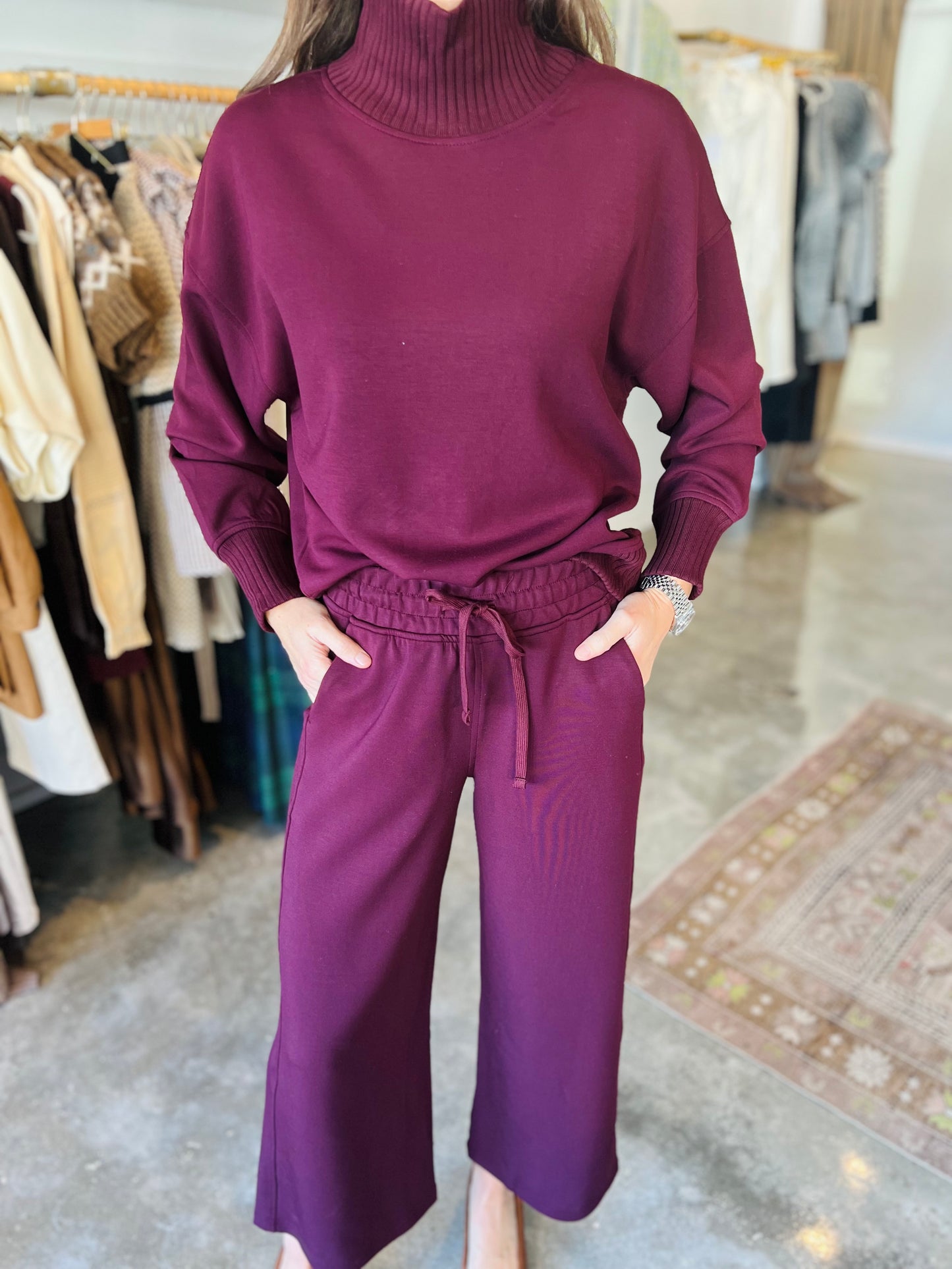 Dark Cherry Modal Scuba Set