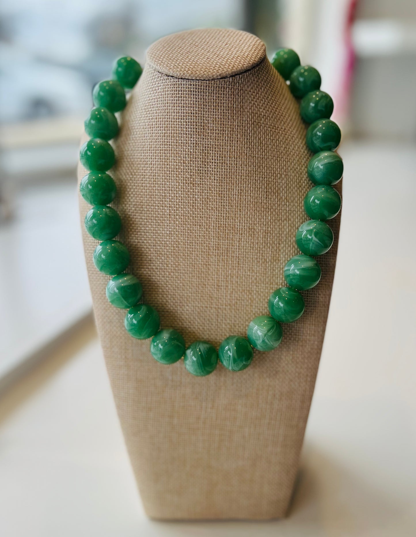 Fern Beaded Necklace