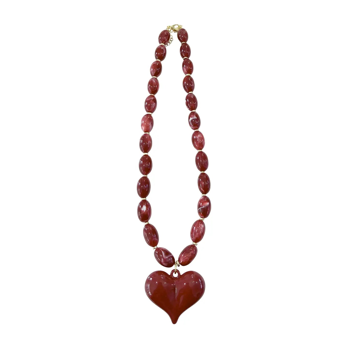 Roxie Red Heart Necklace