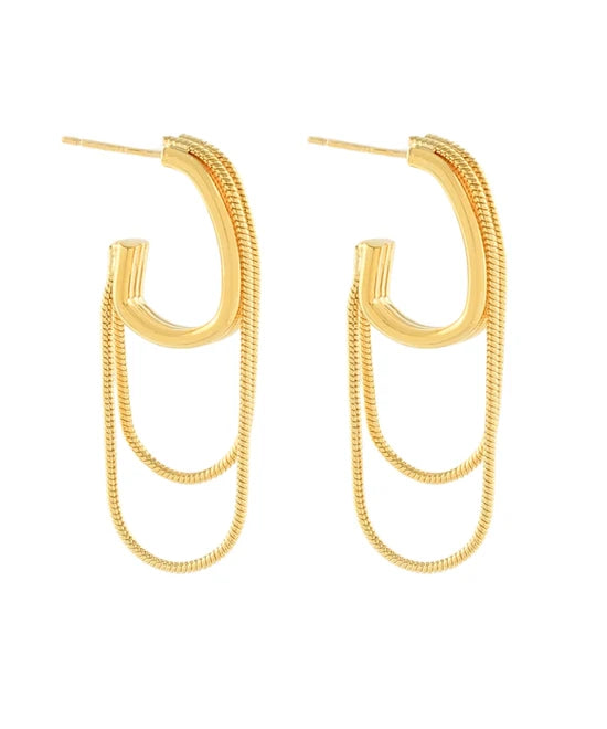 Layered Chain Hoops