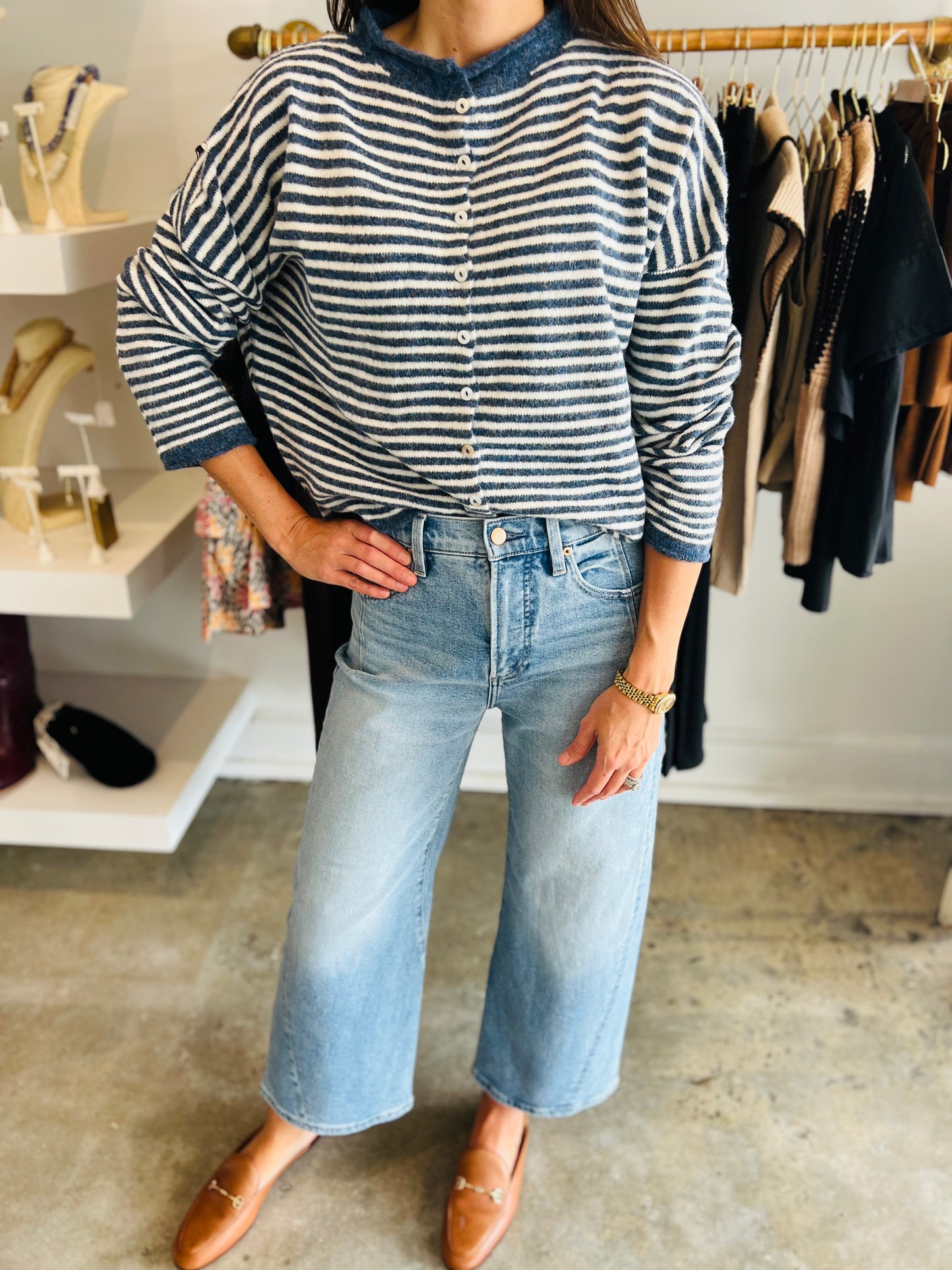 Denim Piper Cardi