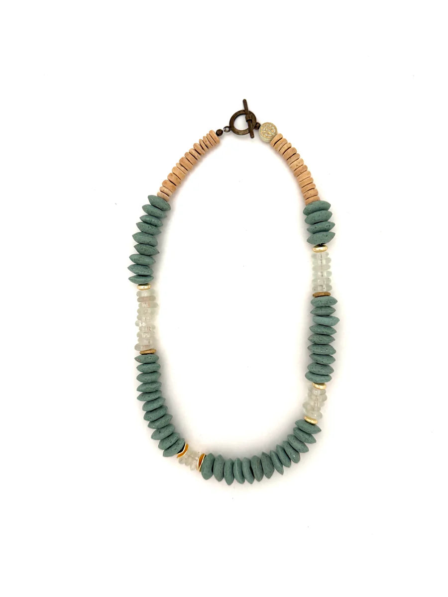 AMBER SEA GREEN NECKLACE