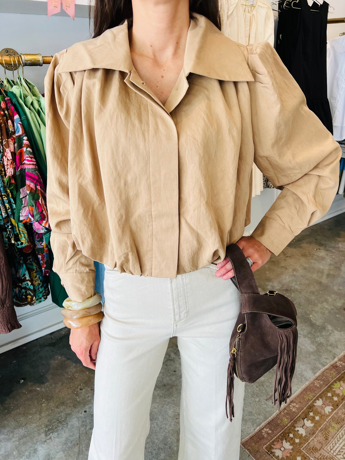 Pleated Bubble Jacket