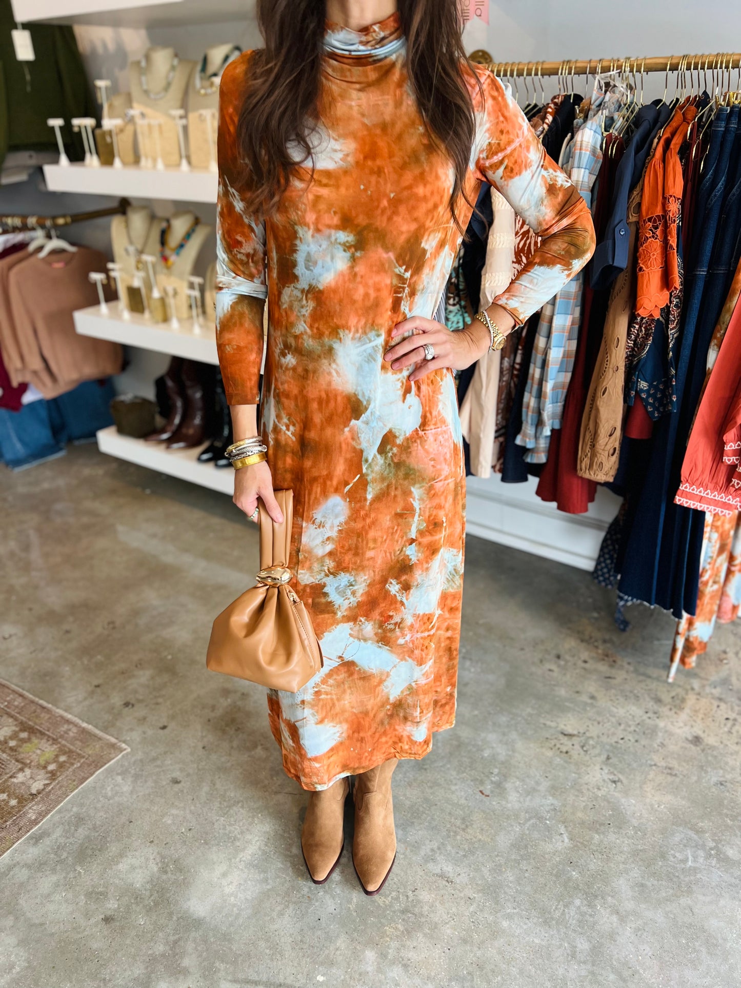 PAXTON DRESS HAVANA