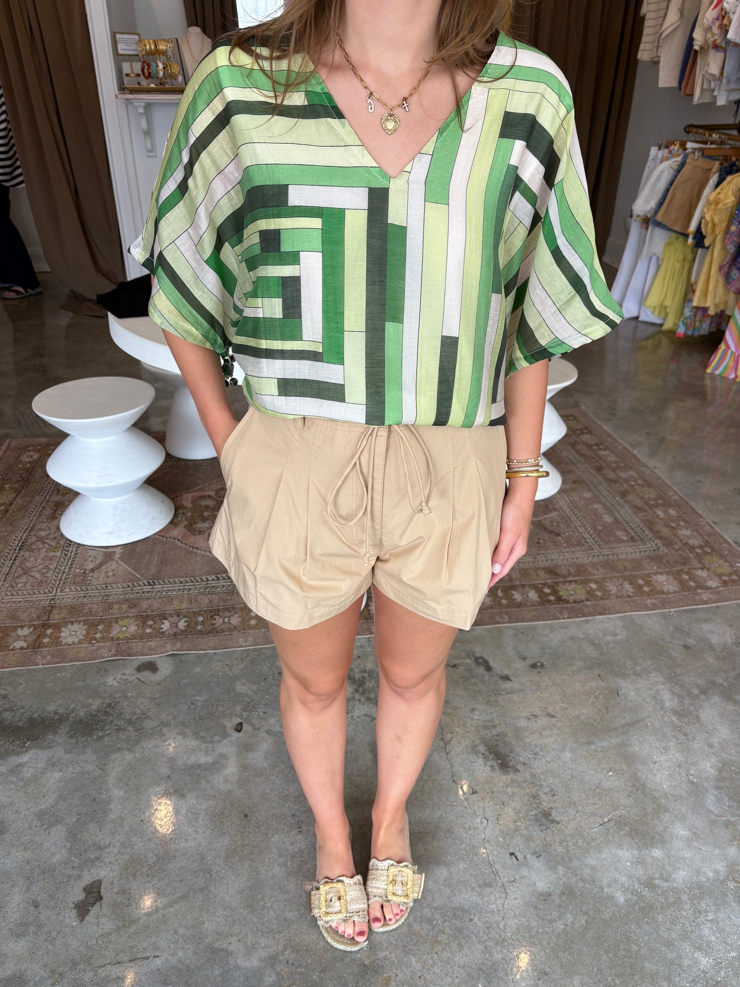 Green Multi Top
