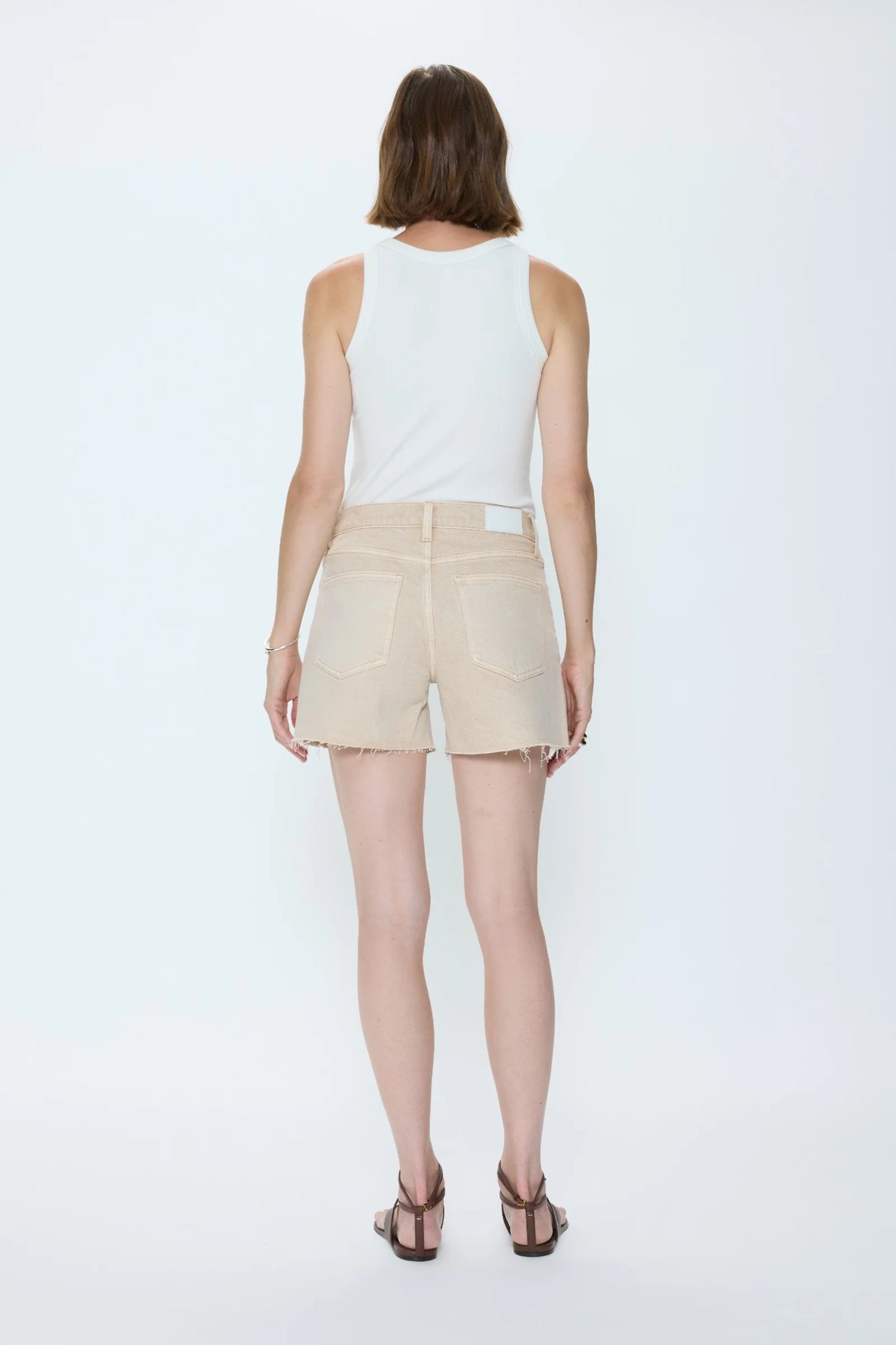 KENNEDY RELAXED MID RISE CUT OFF SHORT - HONEY