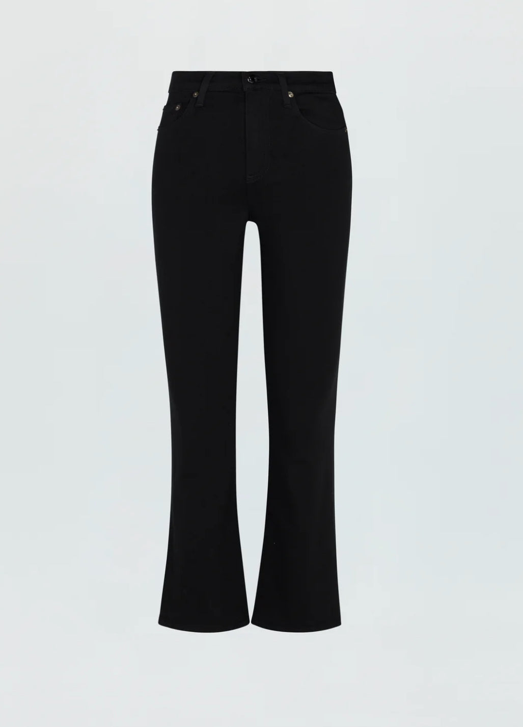 LENNON HIGH RISE CROP IN NOIR