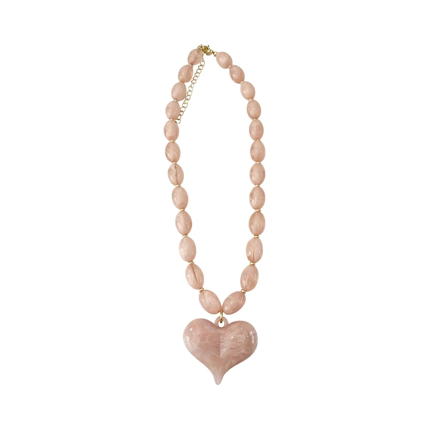 Roxie Pink Heart Necklace