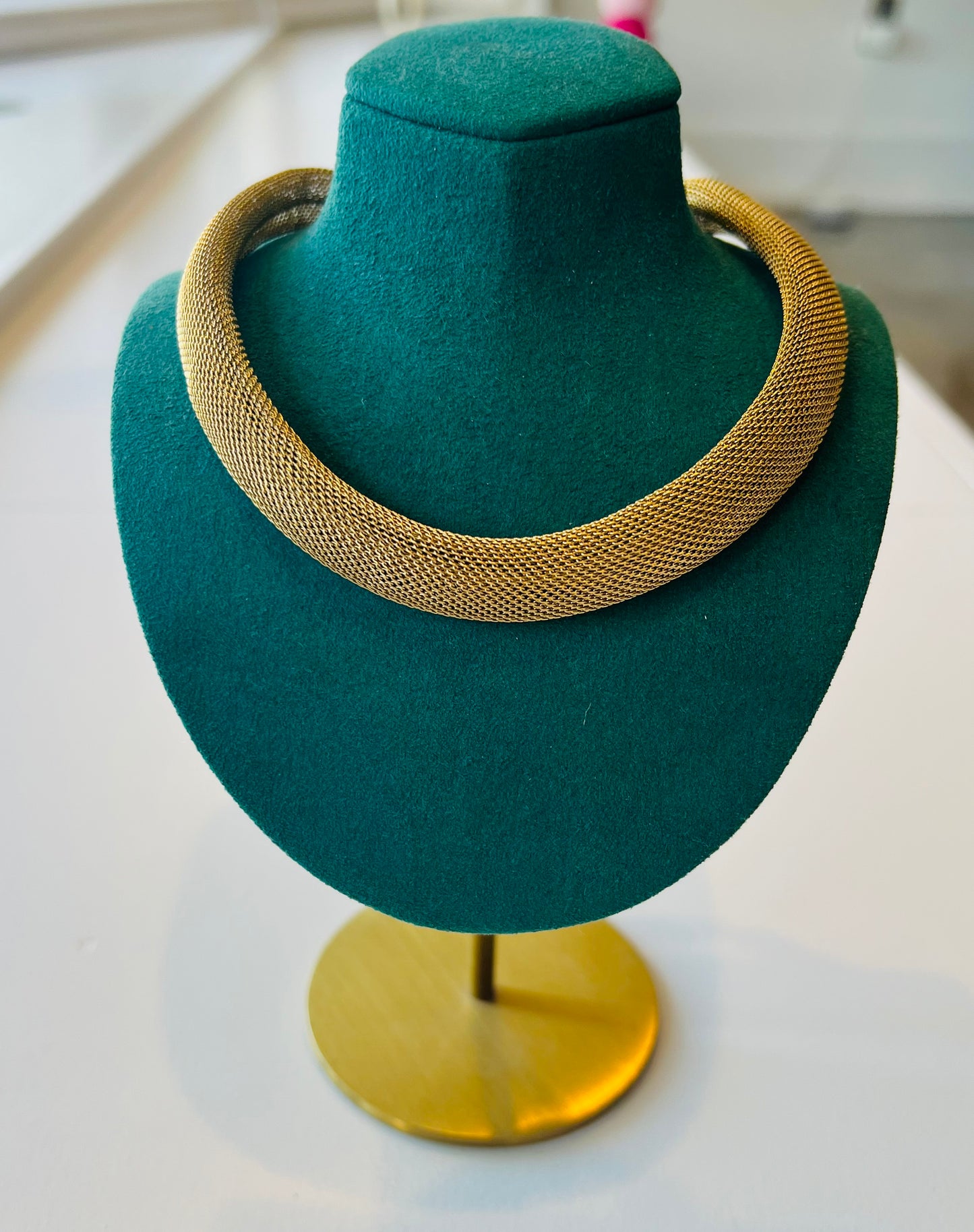 Gold Mesh Necklace