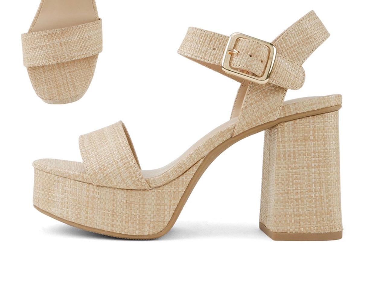Macy Raffia Heel