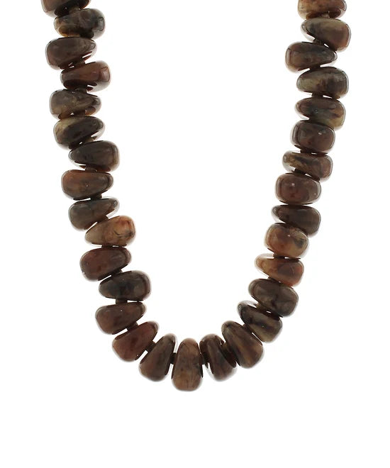 Brown Chunky Nugget Necklace
