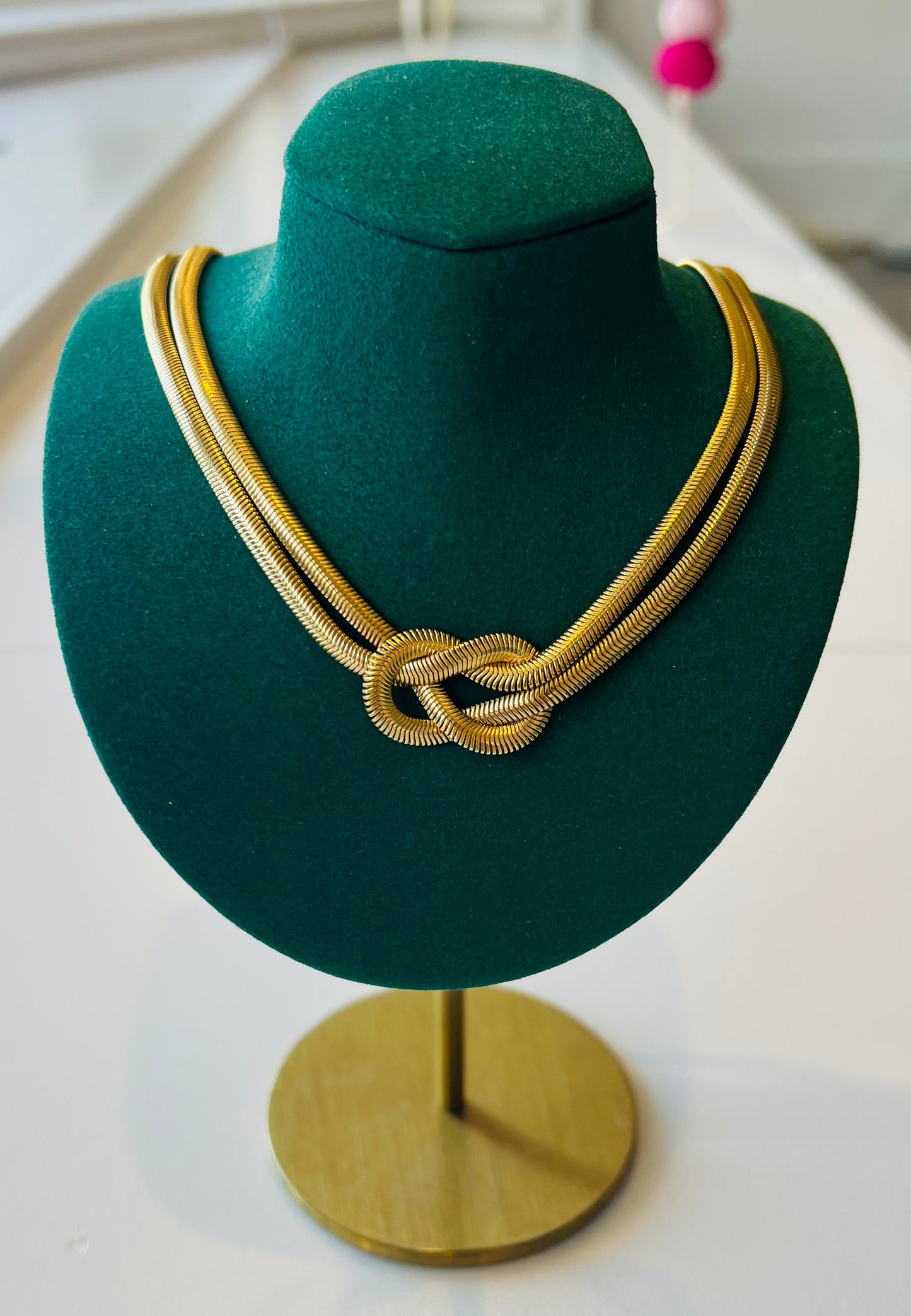 Gold Knot Necklace