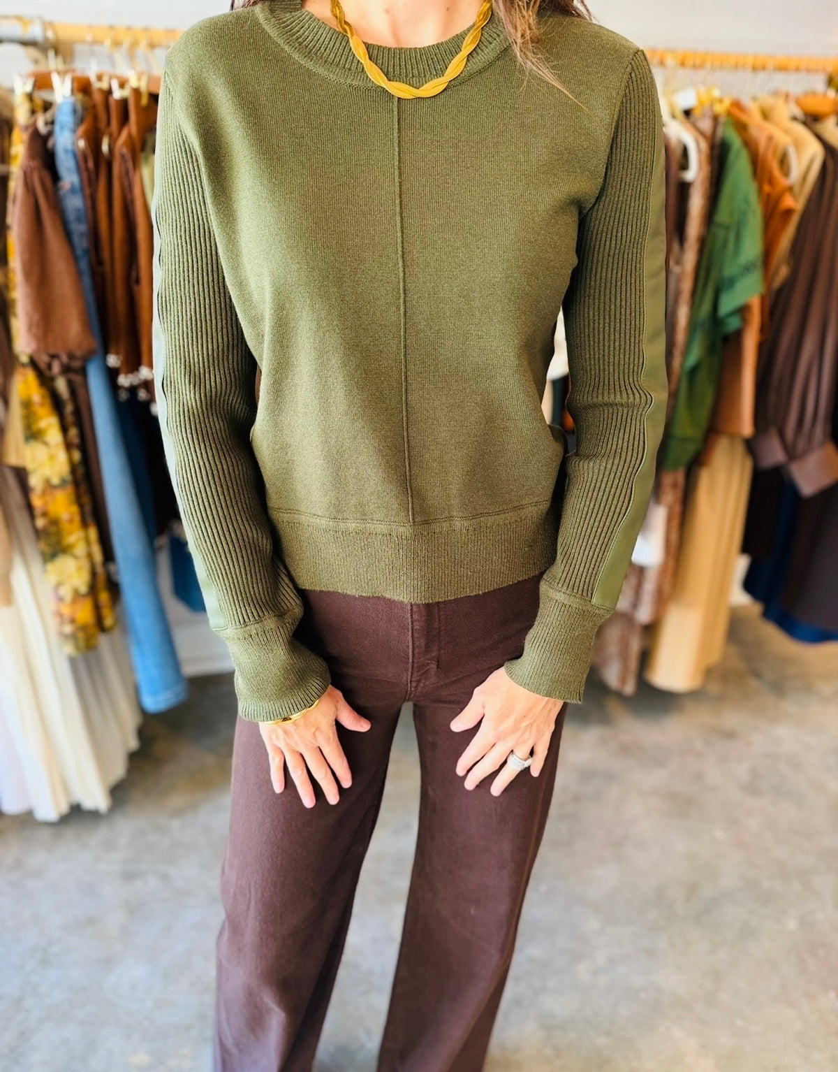 Olive Vesper Sweater
