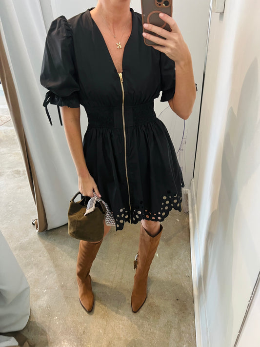 Black Zipper Dress