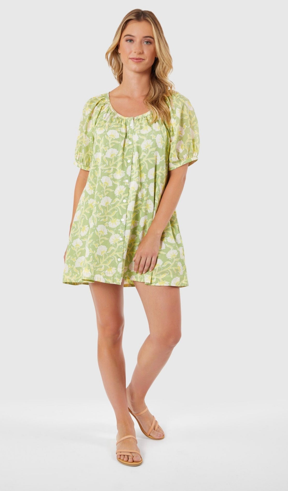 DAY DRESS CITRUS FLORAL