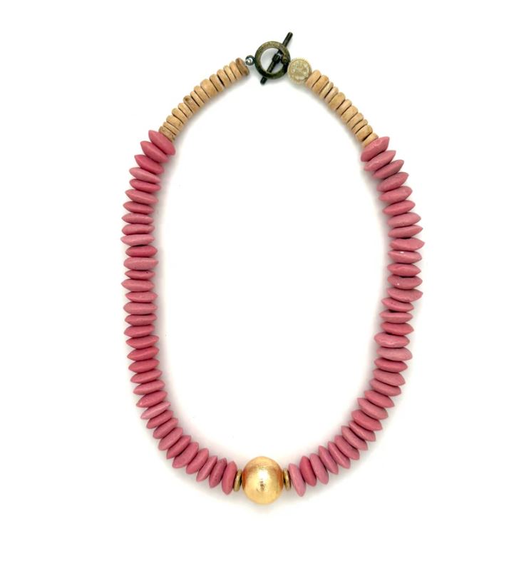 LIGHT PINK GEORGIA NECKLACE