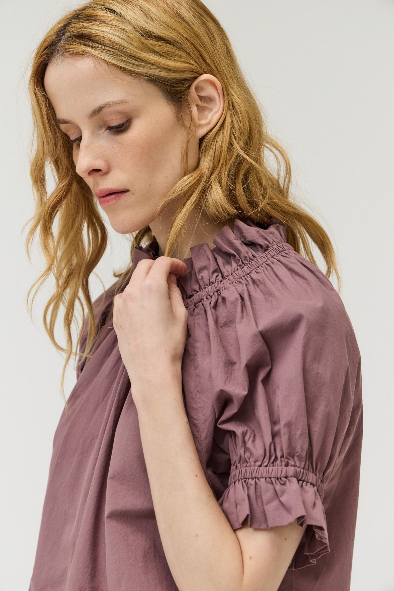 ORCHID BUBBLE BLOUSE