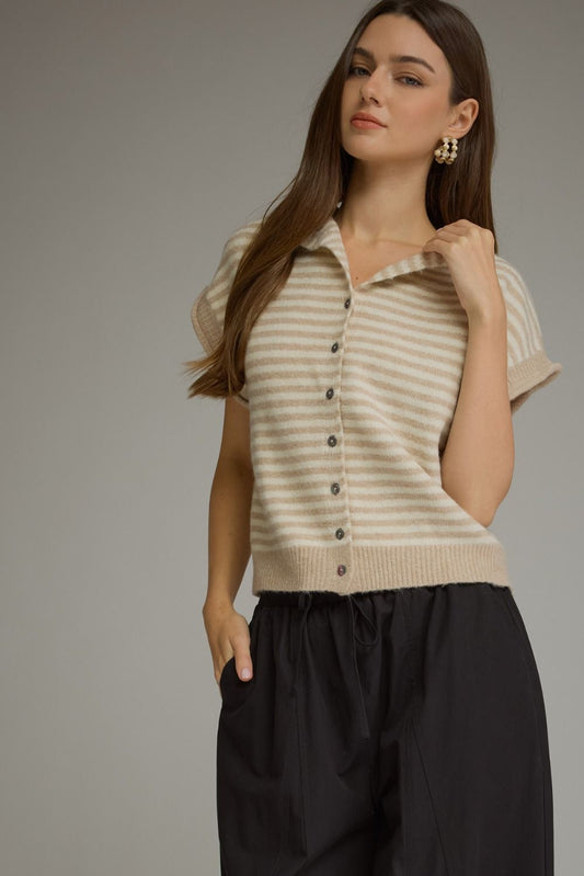 Taupe Sweater Vest