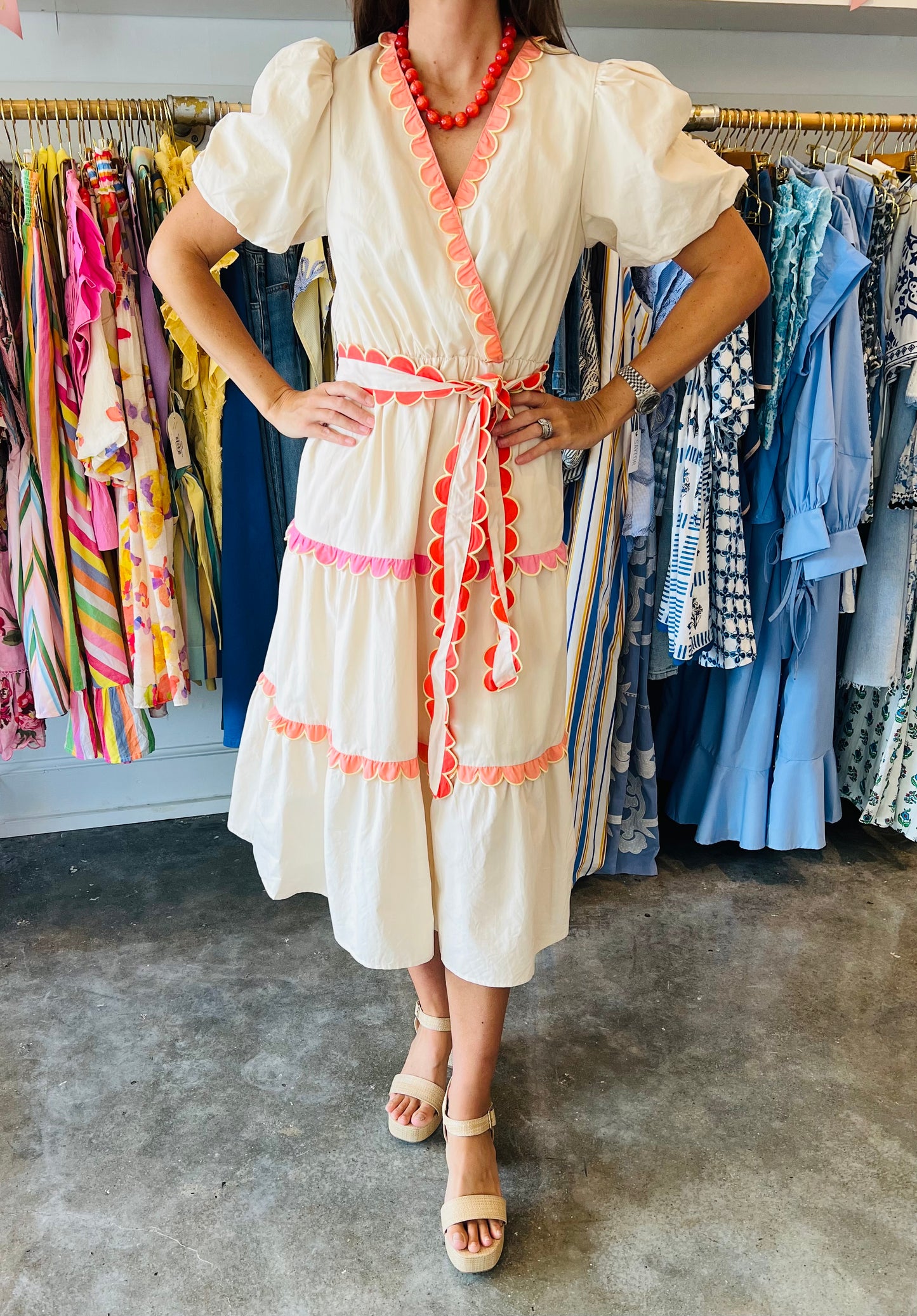 Ecru/Multi Dress