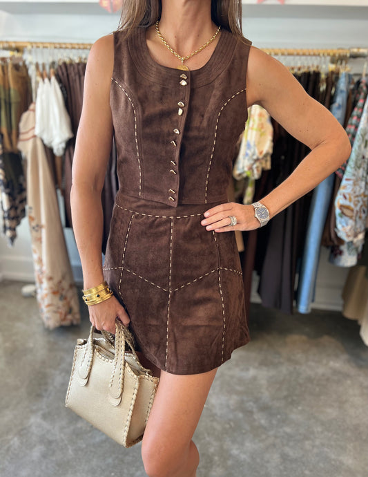Chocolate Suede Set