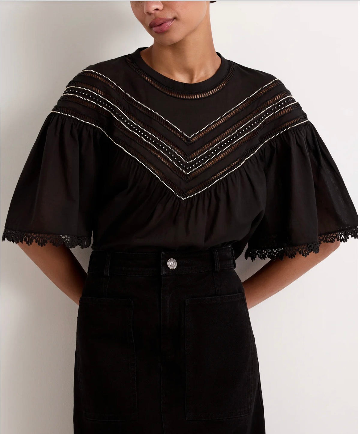 Tatiana Top in Caviar