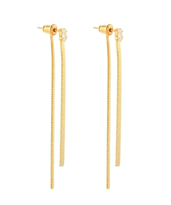 Baguette Chain Earrings