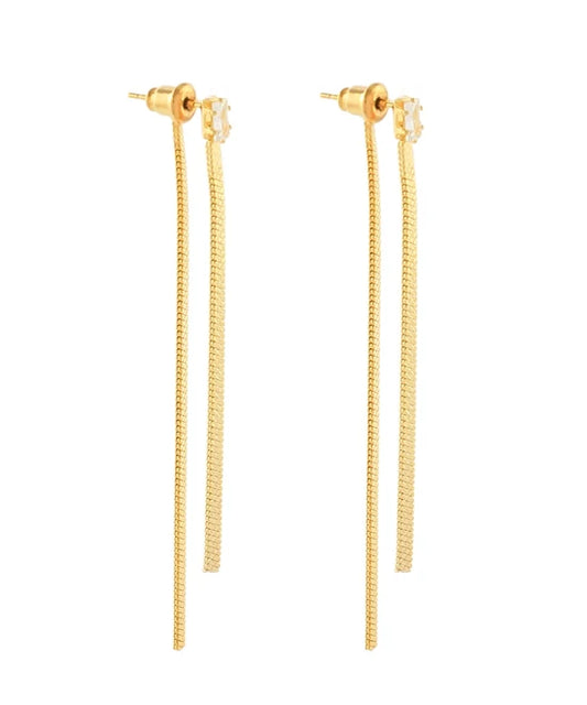 Baguette Chain Earrings