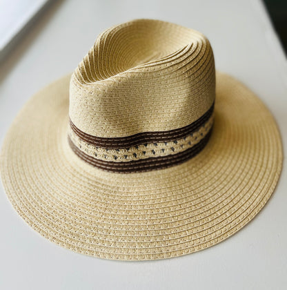 Grace Two Tone Natural Hat