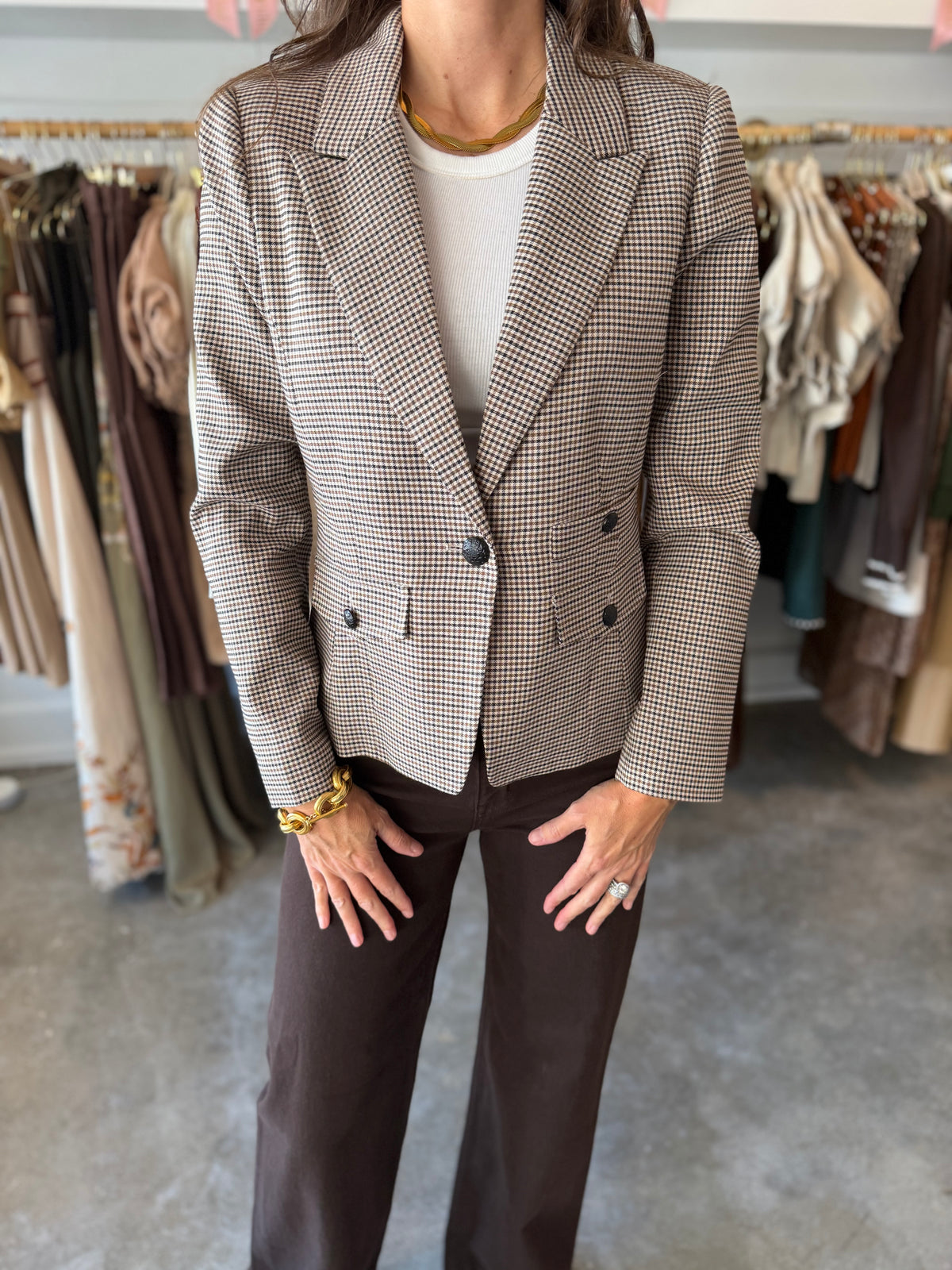 Astor Brown Check Jacket