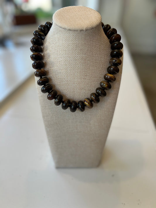Chocolate Mae Beaded Necklace