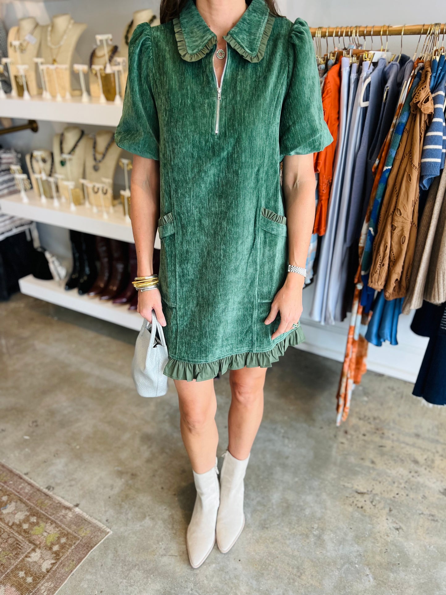 Hunter Green Holiday Dress