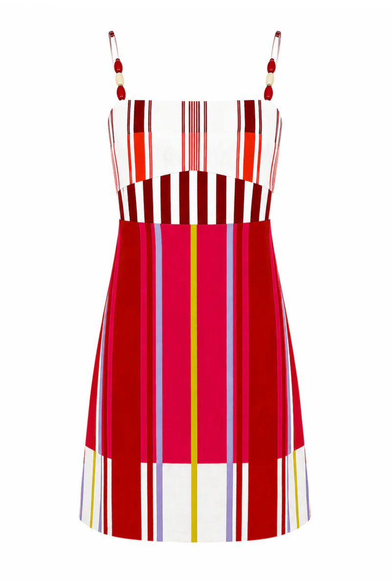 Lauryn Dress Bright Stripe