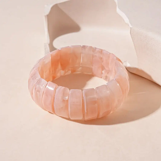 Pink Vintage Acrylic Bracelet