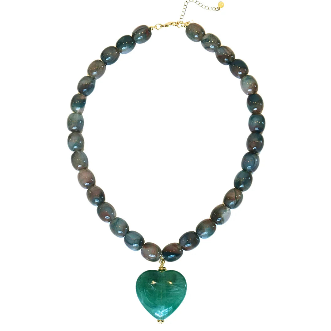 Amour Green Necklace