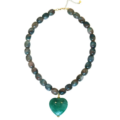 Amour Green Necklace