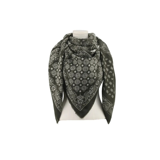 The Dark Olive Bandana Scarf
