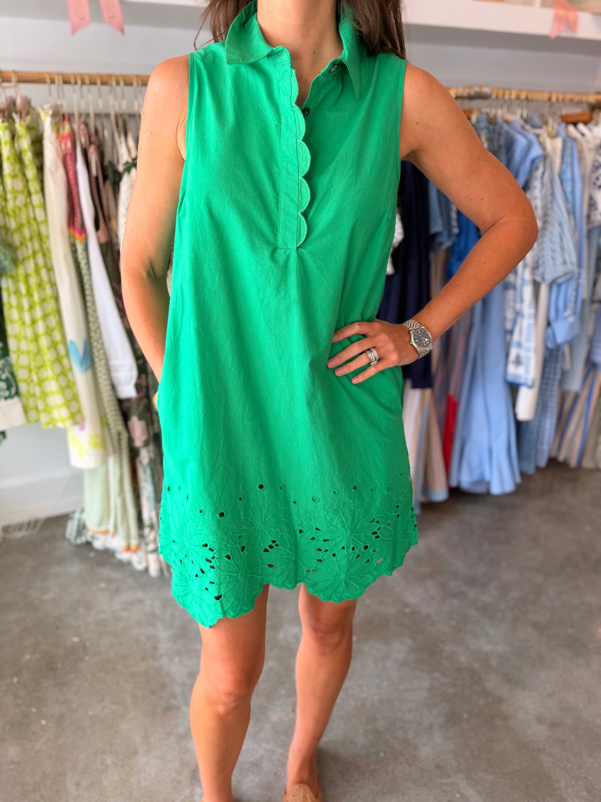 Green Shift Dress – milla