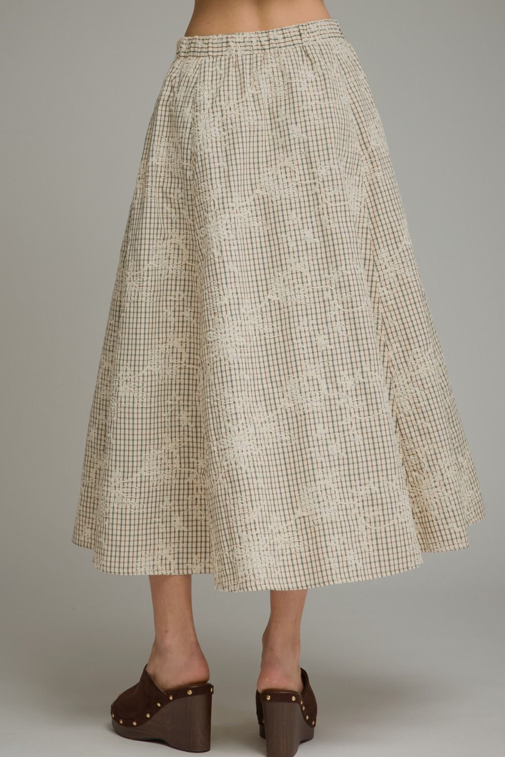Ecru Midi Skirt
