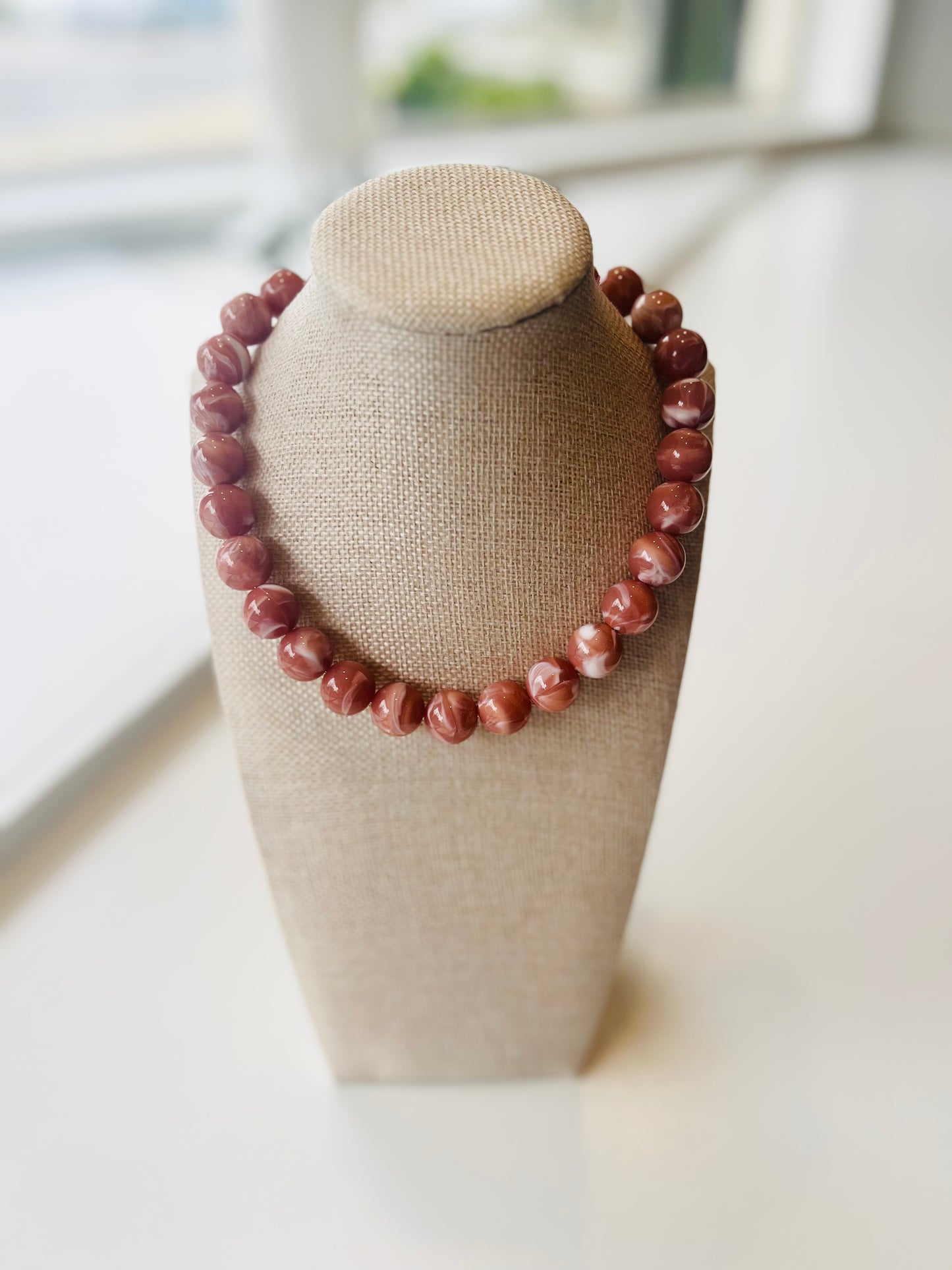 Mauve II Beaded Necklace