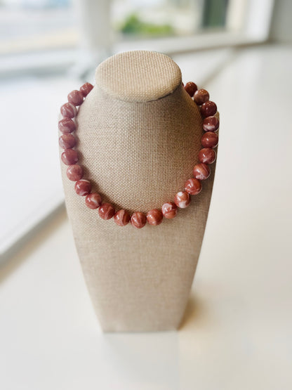 Mauve II Beaded Necklace